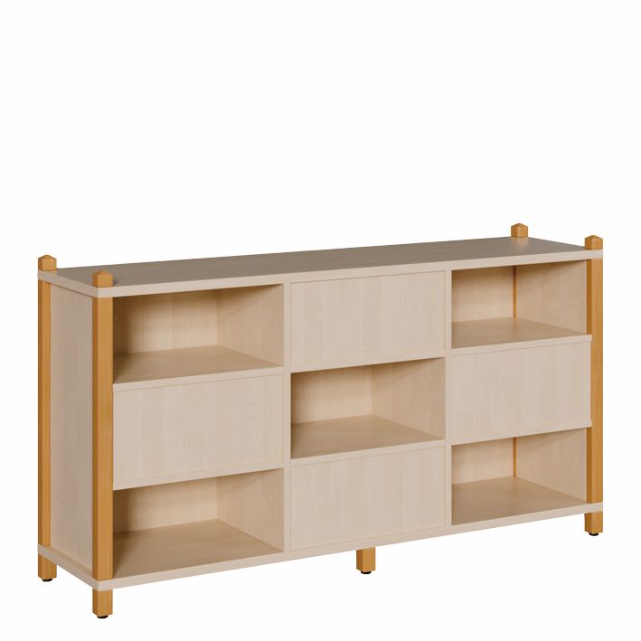 ST Raumteilerschrank 80 cm, 9 Fächer wechselseitig
